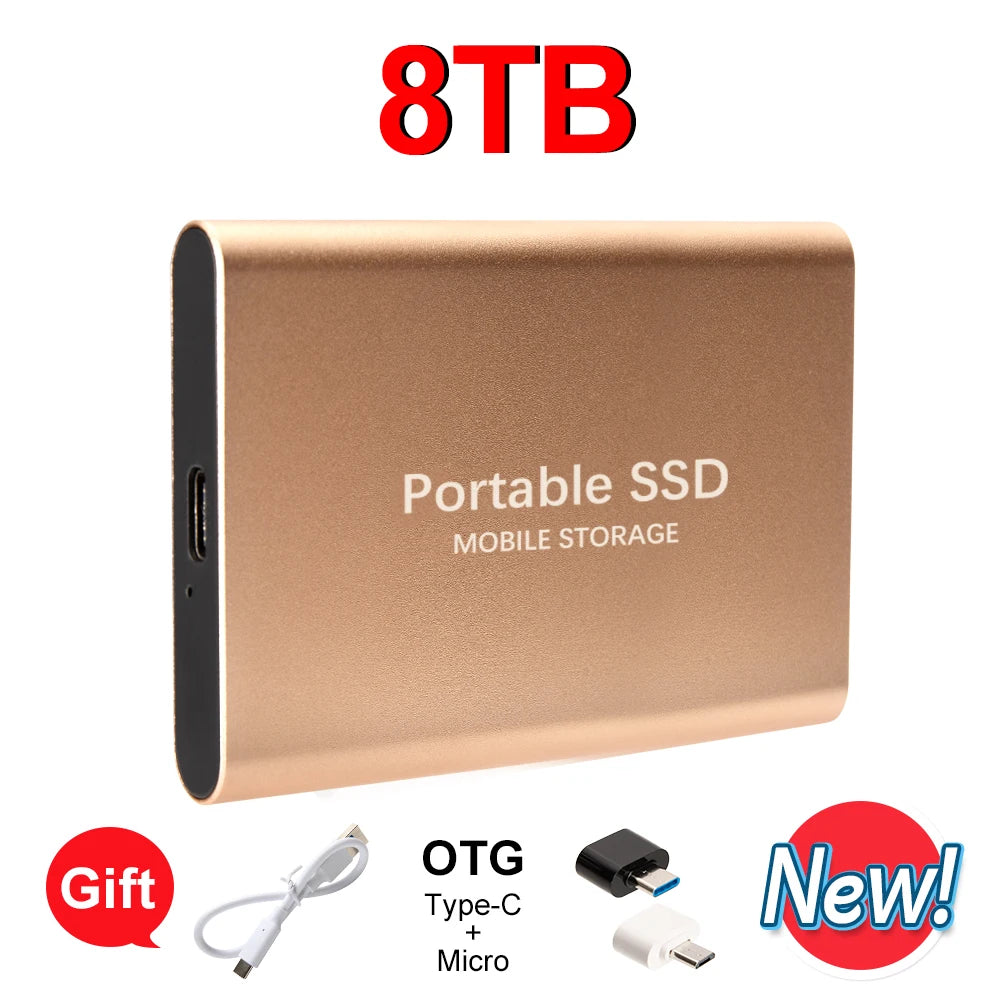 High-speed External Hard Drive 1TB - 64TB Portable Type-C Interface 3.1 UK Seller