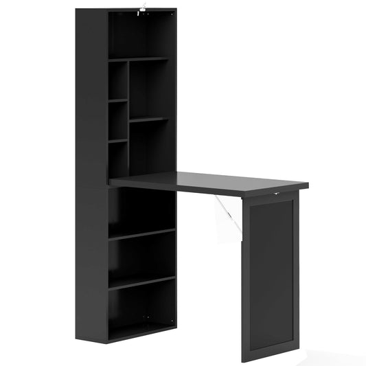 Desk with Storage | Black Work Desk | Trendi-Den
